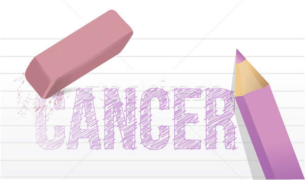 Erase cancer concept illustration design  Stock photo © alexmillos