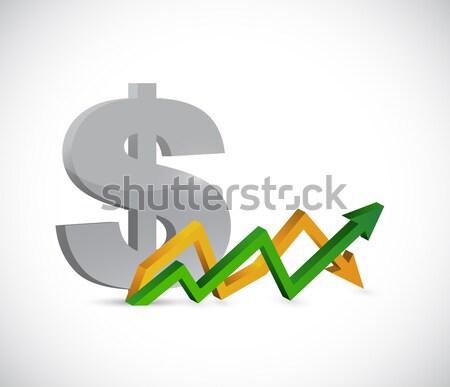 Dolar simbol aprobare ilustrare proiect grafic Imagine de stoc © alexmillos