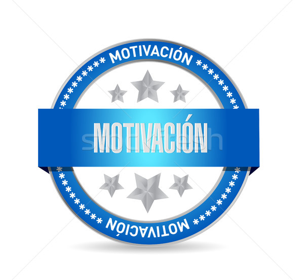 Foto stock: Motivación · sello · signo · espanol · ilustración · diseno