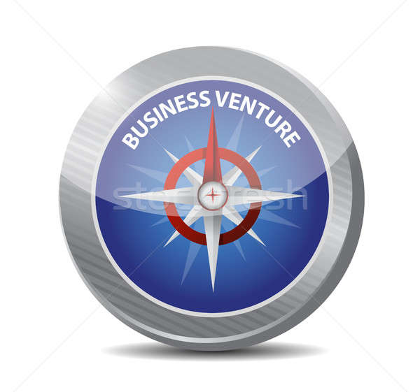 [[stock_photo]]: Affaires · entreprise · boussole · signe · illustration · design