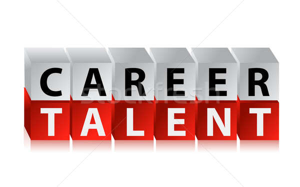 Carriere talent web Blauw uitvoerende Stockfoto © alexmillos