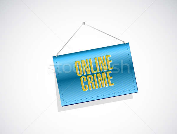 online crime banner sign concept Stock photo © alexmillos