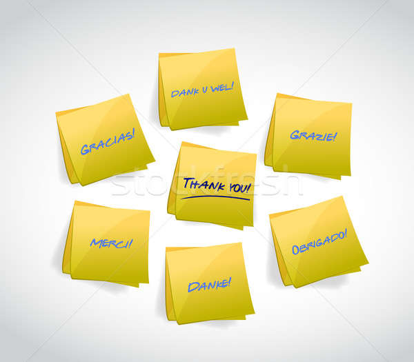 Thank You written in various languages Stock photo © alexmillos