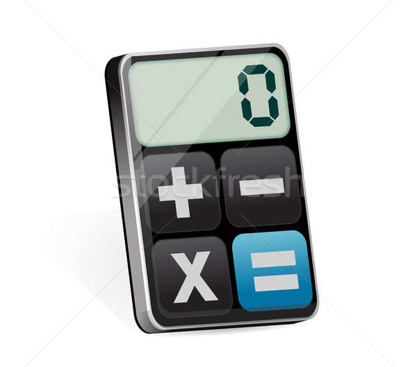 clean modern calculator Stock photo © alexmillos
