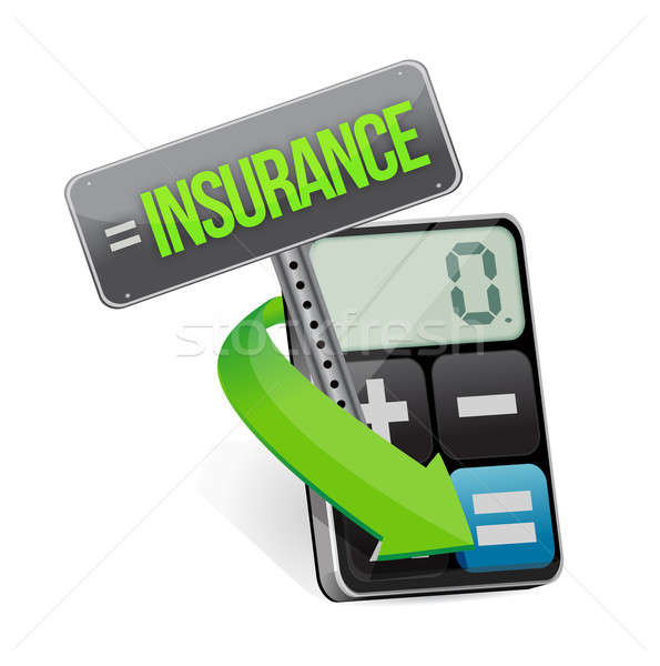Insurance or risk concept with calculator Stock photo © alexmillos