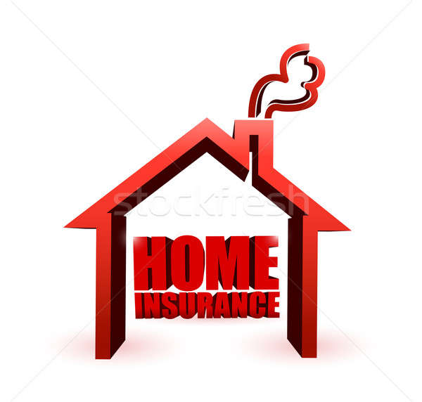 Home insurance illustration design graphic Stock photo © alexmillos