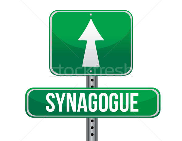 Synagogue road sign  Stock photo © alexmillos