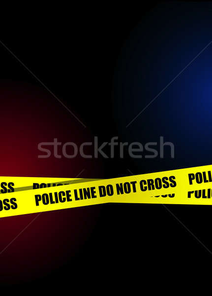 Police Line Do Not Cross On Old Vintage Brick Background Stock Photo -  Download Image Now - iStock