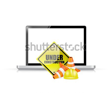 warning key concept illustration design over a white background Stock photo © alexmillos