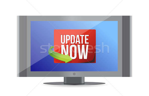 Update now label on screen  Stock photo © alexmillos