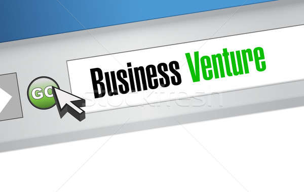 business venture browser sign concept Stock photo © alexmillos