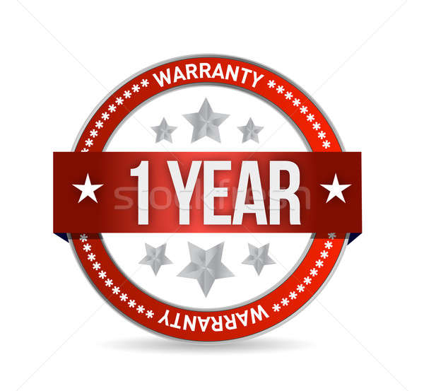 one year warranty seal illustration design Stock photo © alexmillos