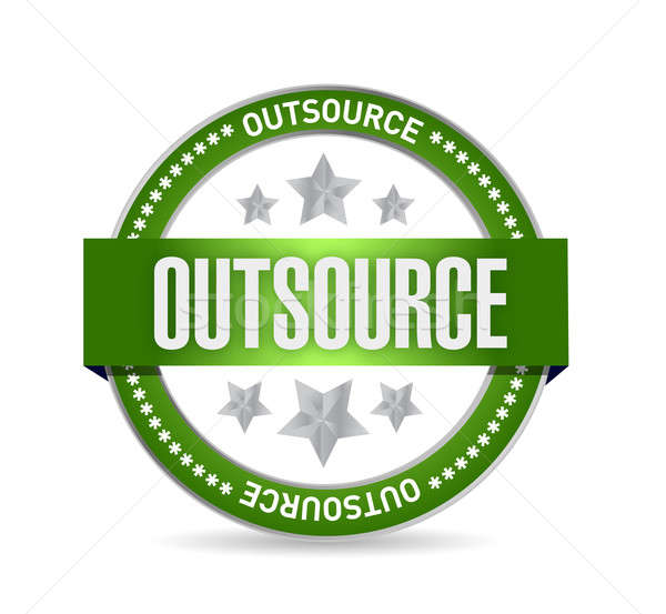outsource seal stamp illustration design Stock photo © alexmillos