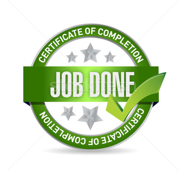 Job done seal illustration design  Stock photo © alexmillos