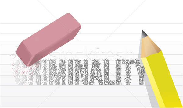 Erase criminality concept illustration design Stock photo © alexmillos