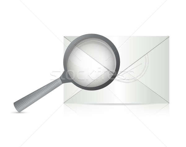 Searching for an email illustration design  Stock photo © alexmillos