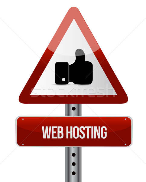 Web hosting like sign concept Stock photo © alexmillos