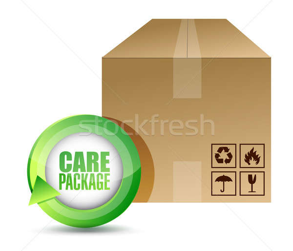 Care package illustration design Stock photo © alexmillos