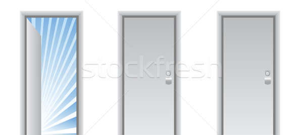 Stock photo: Door to peace and tranquility 