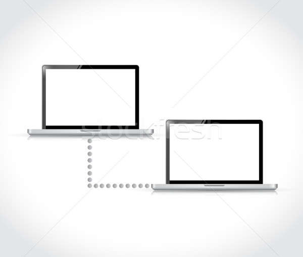 электроника информации иллюстрация дизайна белый интернет Сток-фото © alexmillos
