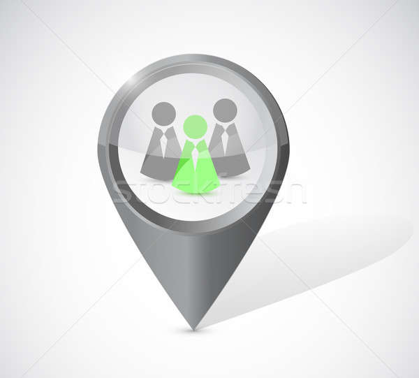 ideal candidate locator illustration design over a white backgro Stock photo © alexmillos