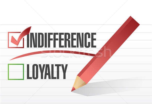 Stock photo: Indifference selected illustration design 