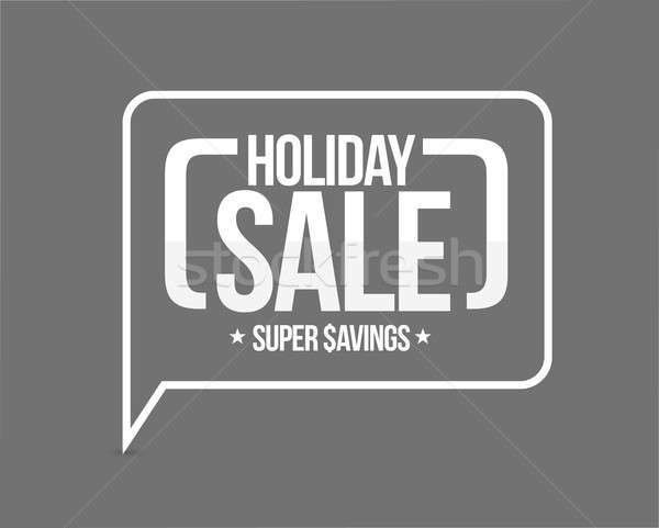holiday sale, super savings message sign Stock photo © alexmillos