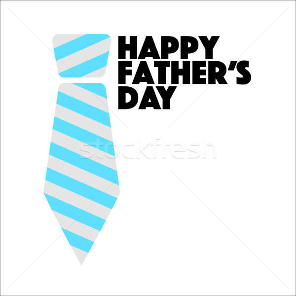 Happy Fathers Day tie sign illustration design Stock photo © alexmillos
