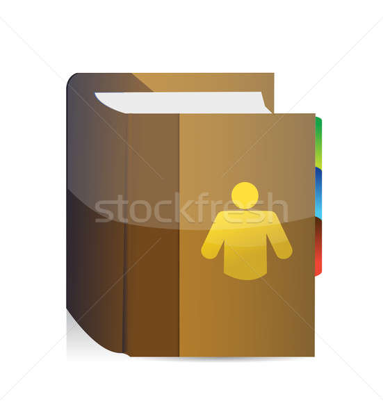 Book of contacts  Stock photo © alexmillos