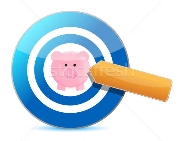 target great savings. Illustration design over a white backgroun Stock photo © alexmillos
