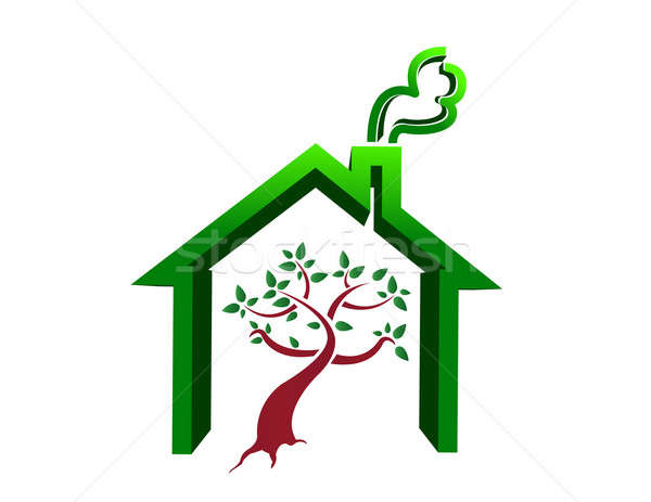 tree house illustration design isolated over a white background Stock photo © alexmillos