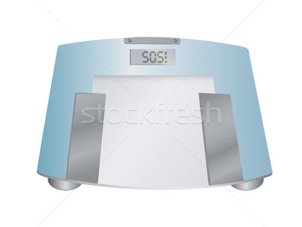 [[stock_photo]]: Mot · sos · poids · échelle · illustration · design