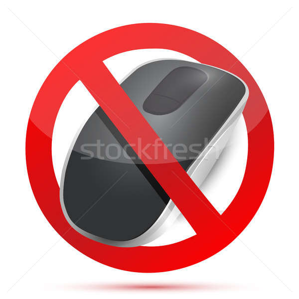 rejected do not sign. Wireless computer mouse Stock photo © alexmillos