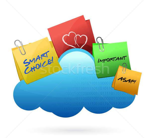 Stock foto: Cloud · Computing · Illustration · Design · weiß · Sommer · Wolke