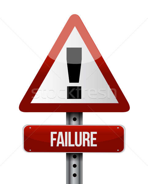 failure road sign illustration design over a white background Stock photo © alexmillos