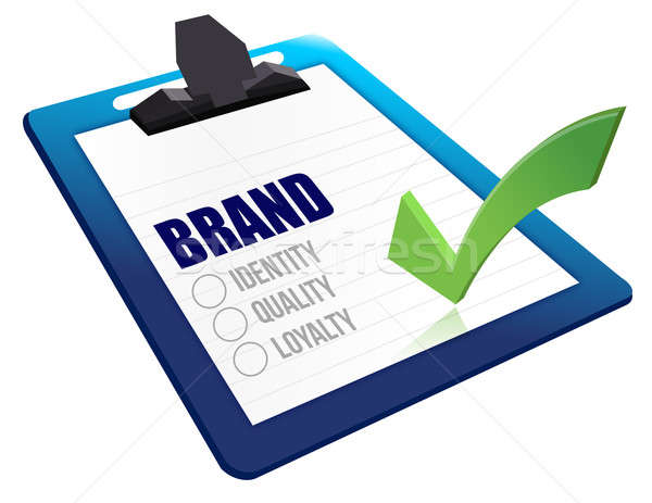 Identity, Quality and Loyalty checklist clipboard  Stock photo © alexmillos
