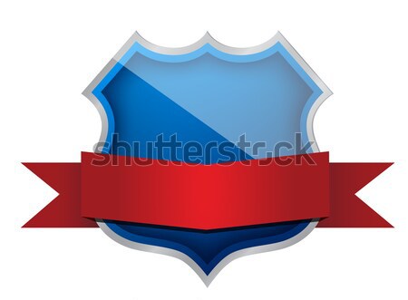 shield seal illustration design over a white background Stock photo © alexmillos