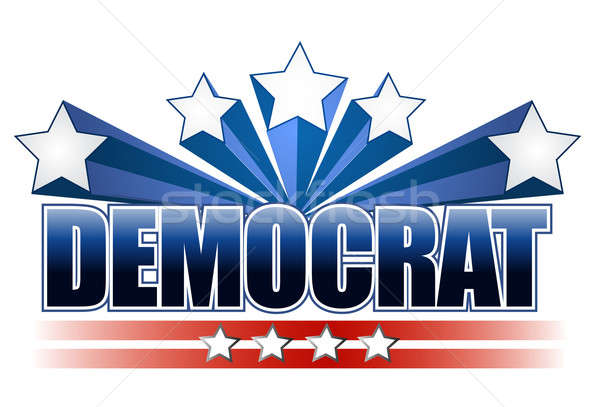Democrat sign  Stock photo © alexmillos