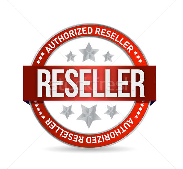 Authorized reseller seal stam illustration Stock photo © alexmillos