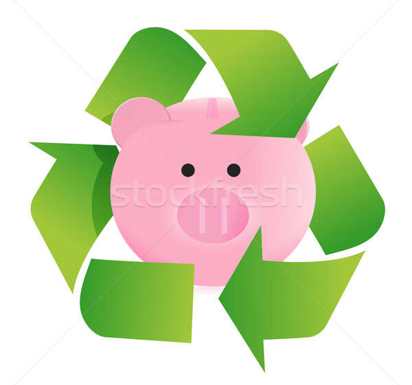 [[stock_photo]]: Mettre · recycler · illustration · design · blanche · argent