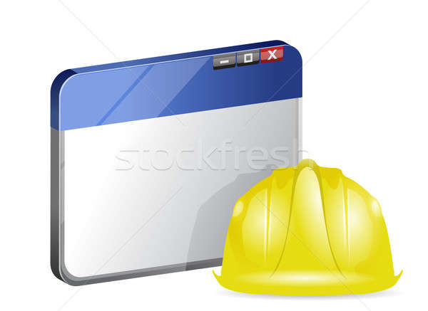 Online browser under construction Stock photo © alexmillos
