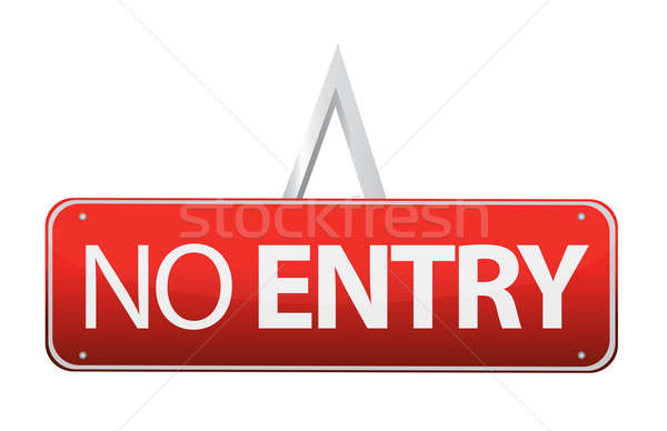 No entry sign illustration design Stock photo © alexmillos