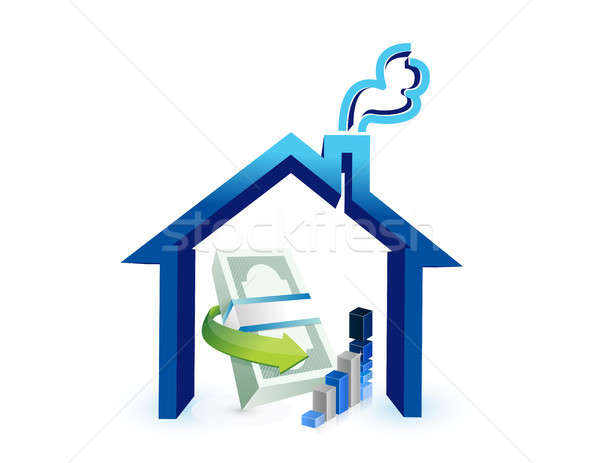 real estate business costs illustration design Stock photo © alexmillos