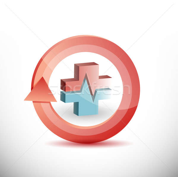 Medical pharmacy symbol illustration Stock photo © alexmillos