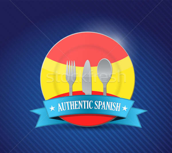 伝統的な スペイン語 レストラン メニュー 実例 デザイン ストックフォト © alexmillos
