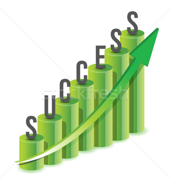 Success growth Chart  Stock photo © alexmillos