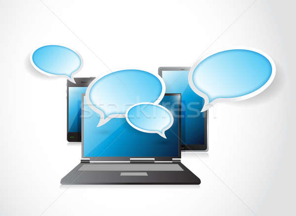 Stock photo: Cloud computing communication concept