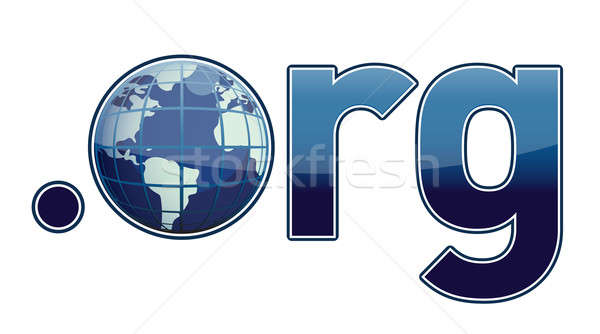 Dot ORG Domain Name Address illustration isolated over a white b Stock photo © alexmillos