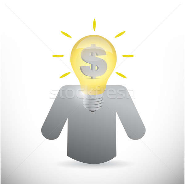 Avatar with great business ideas. illustration  Stock photo © alexmillos