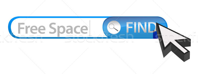 Stock photo: Free space search
